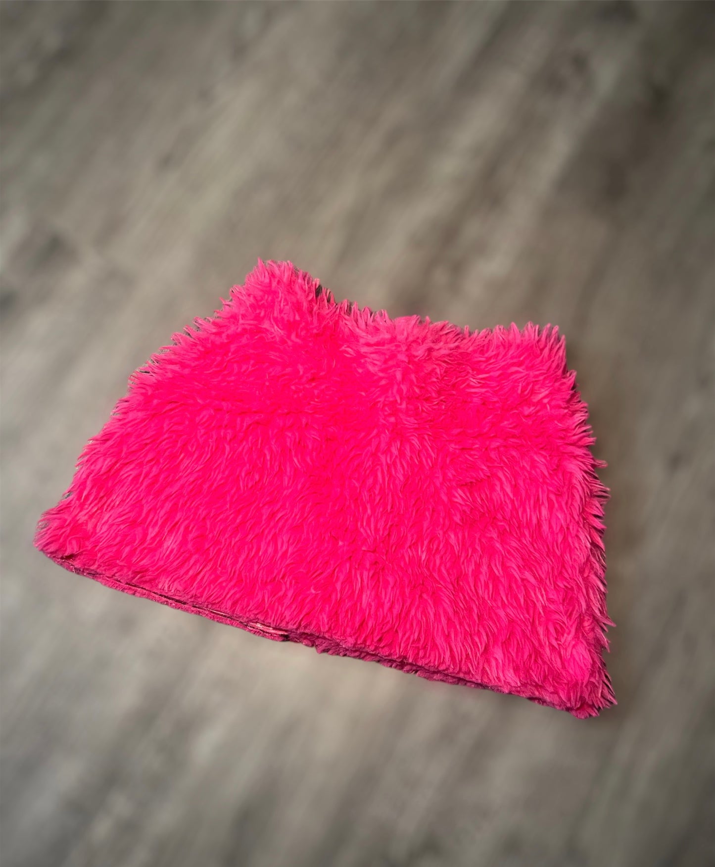 Pink Furry Skirt